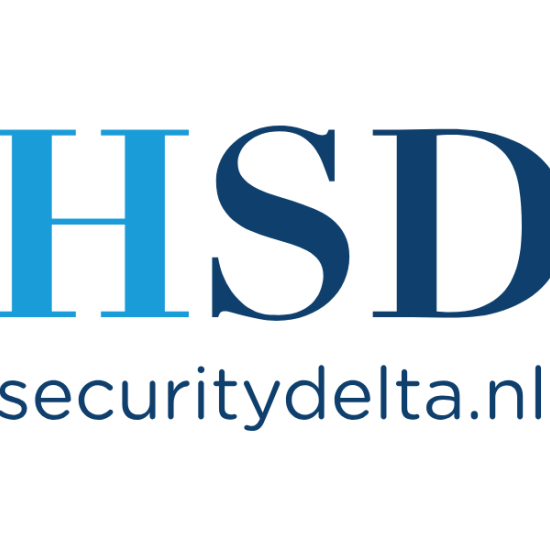 Logo of HSD, featuring the words 'HSD' and 'securitydelta.nl'