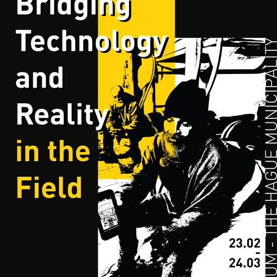 A poster for an event about technology and reality. Global Commit 