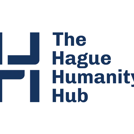 Logo featuring the text 'The Hague Humanity Hub'