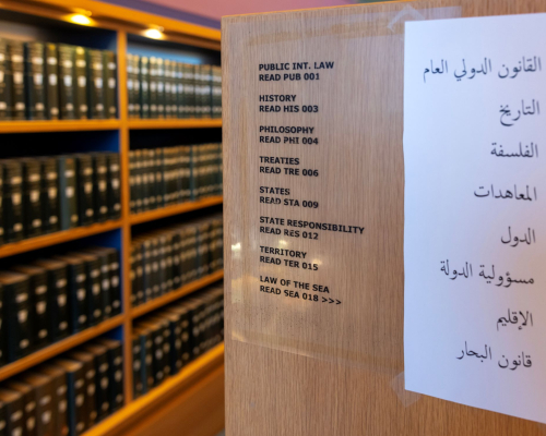 Books and information at the Peace Palace Library Low Res