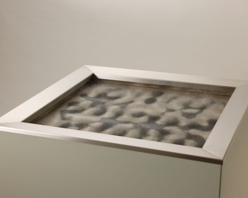 Carbon vanish sculpture of Ap Verheggen removing CO2 from air