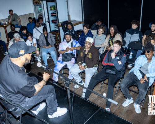 Rapper en urban cultuurpionier Adje inspireert deelnemers met een masterclass,. Credit Nadega Photography