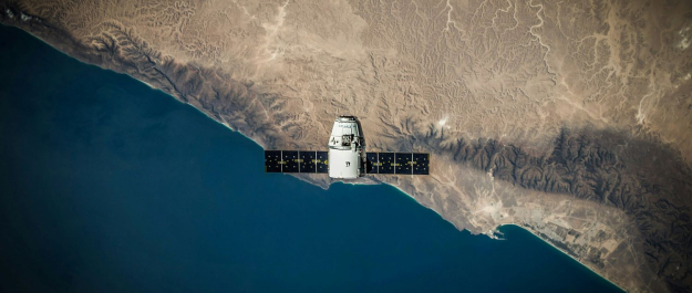 Satellite over the coast by SpaceX on Unsplash