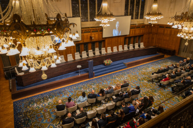 The Carnegie Wateler Peace Prize has been awarded at the Peace Palace since 1931. Pitcure Credit to Carneige Foundation Peace Palace.