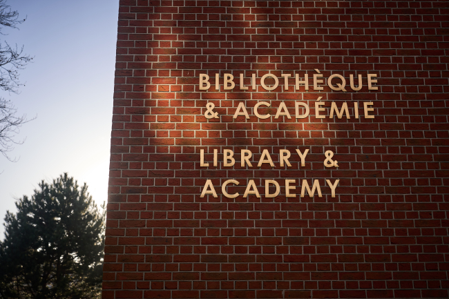 Outside of Peace Palace Library