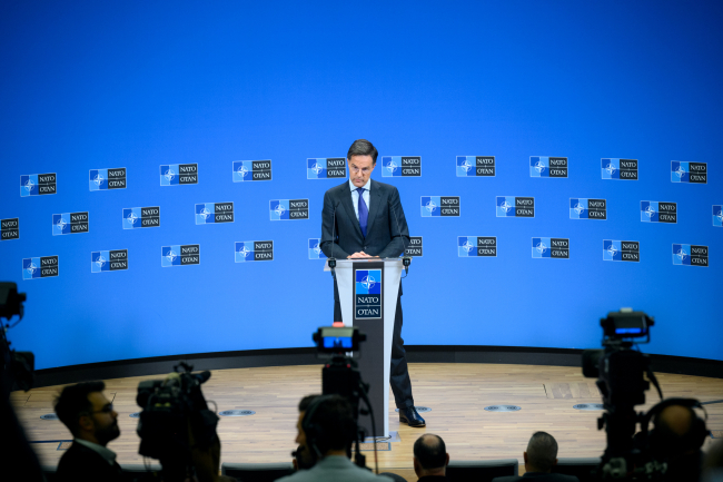 Secretary General Mark Rutte during press conference NATO source NATO.jpg