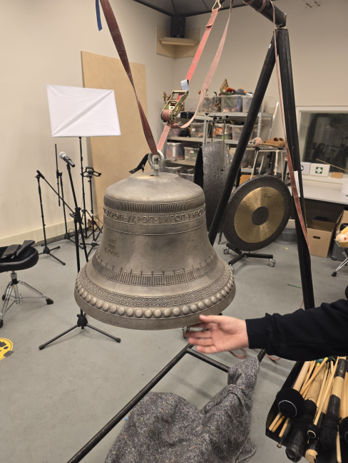 HIIIT bell made from Ukrainian bullet casings to promote peace