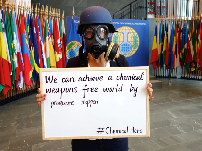 OPCW's #ChemicalHero Campaign Message 40 at 'OPCW's Open Day 2016