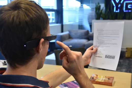 Envision glasses help visually impaired people read and navigate