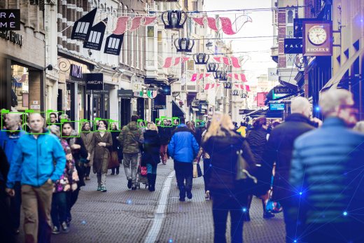 Visualisation of how crowd control software could theoretically work