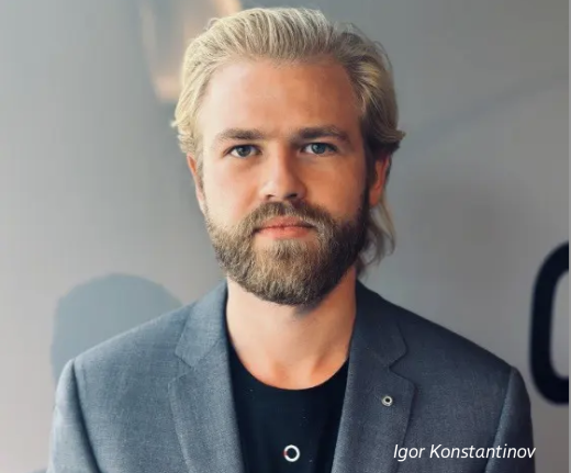 Portrait of Igor Konstantinov, head of marketing at Circularise