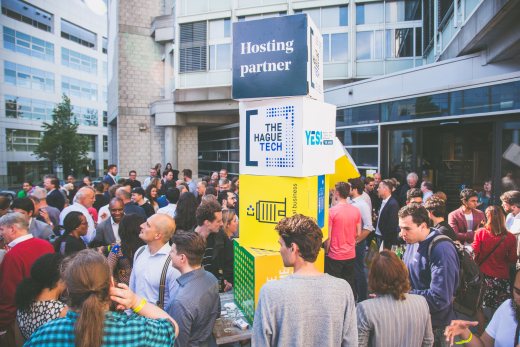An event at the terrace of The Hague Tech
