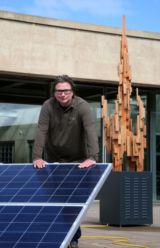 Ap Verheggen and art Sunglacier photo by Ronald van der Horst