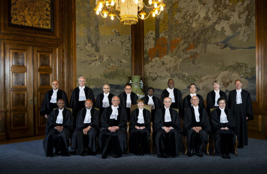 Members of the court in the japanese-room Peace Palace