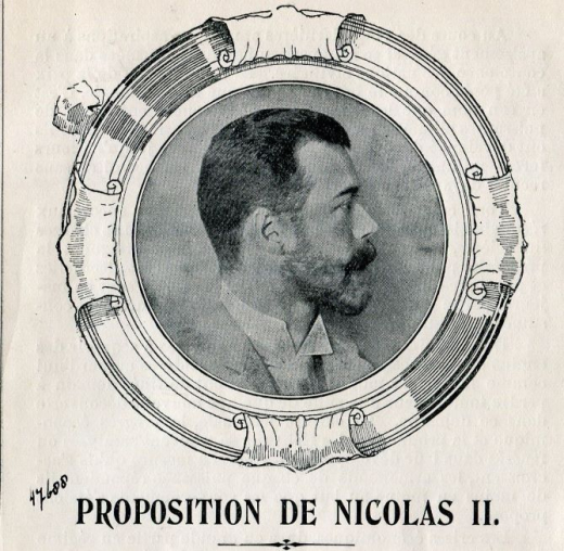 Proposition of Tsar Nicholas II - Source Peace Palace The Hague Proposition of Tsar Nicholas II - Source Peace Palace The Hague