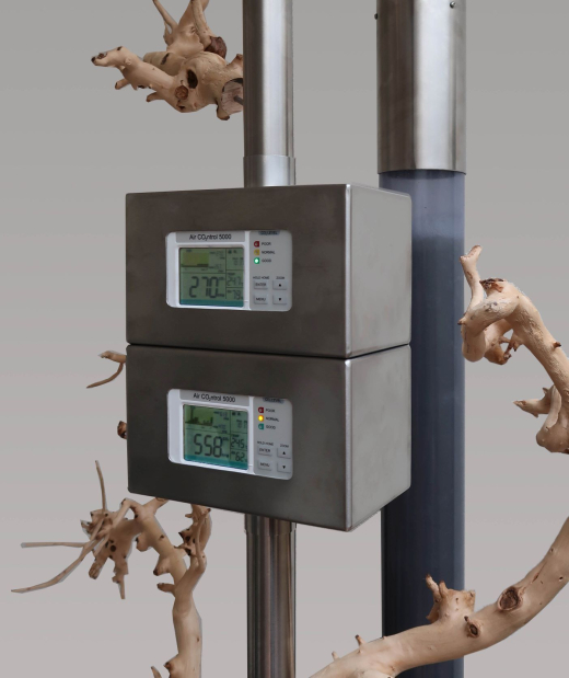 CarbonVanish olivine tree operating at Deltares in Delft the Netherlands taling CO2 from the air in minutes.jpg