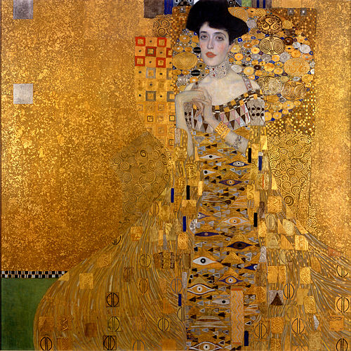 Gustav Klimt Portrait of Adele Bloch-Bauer I source WIkipedia
