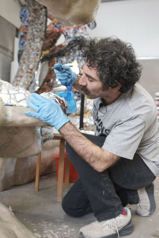 Michael Rakowitz at the studio march 2025. Photography by Wineke van Muiswinkel LOW RES.jpg Michael Rakowitz at the studio march 2025. Photography by Wineke van Muiswinkel LOW RES.jpg