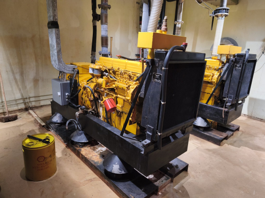 Emergency generators in the former atomic bunker at the Schedeldoekshaven in The Hague. Photo: Graziella Guarguaglini.